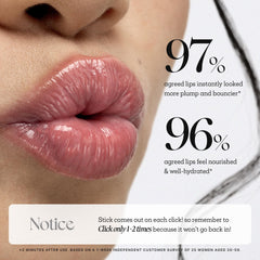Nature Republic lipstick twist mechanism open showing click-up applicator for hygienic use
