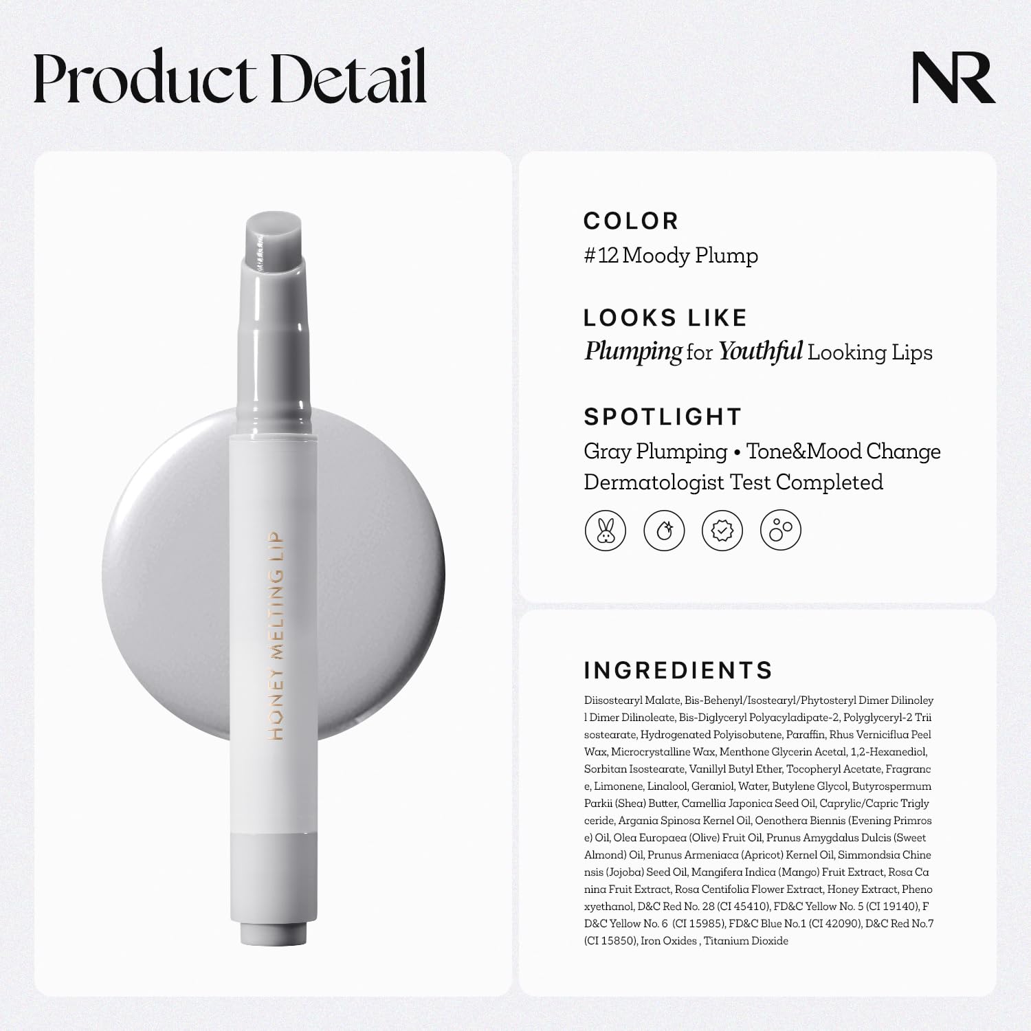 Nature Republic size comparison next to coin illustrating portable, travel-friendly tube