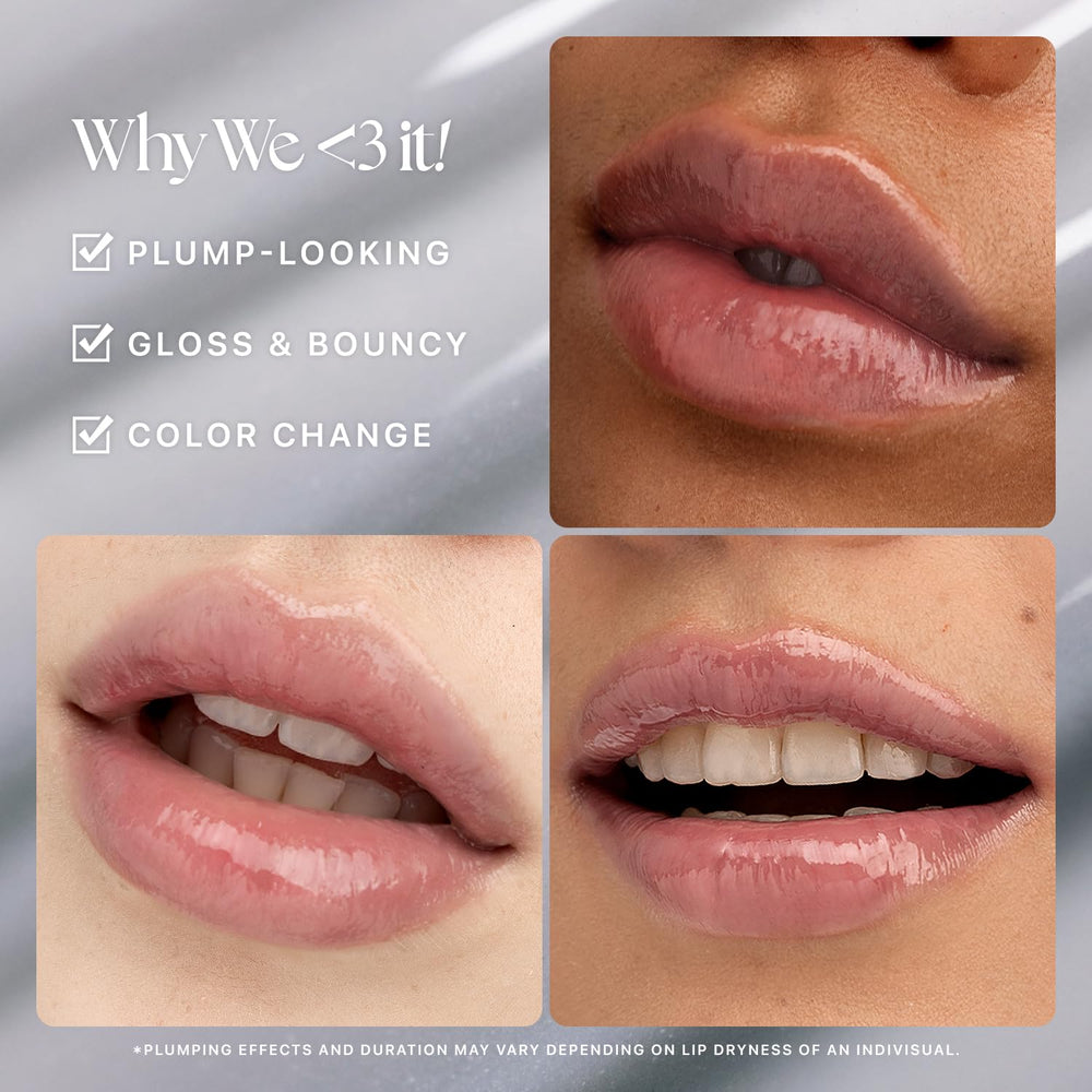 Nature Republic swatches on arm demonstrating sheer gray-nude tint and buildable coverage