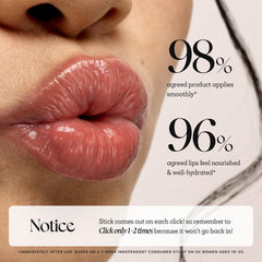 Nature Republic lip application on model demonstrates sheer coral tint