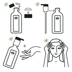 Nature Spell before and after hair comparison showing reduced breakage benefit