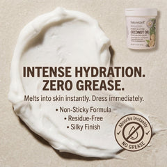 NATURE WELL cream scooped on spatula for hygienic application benefit
