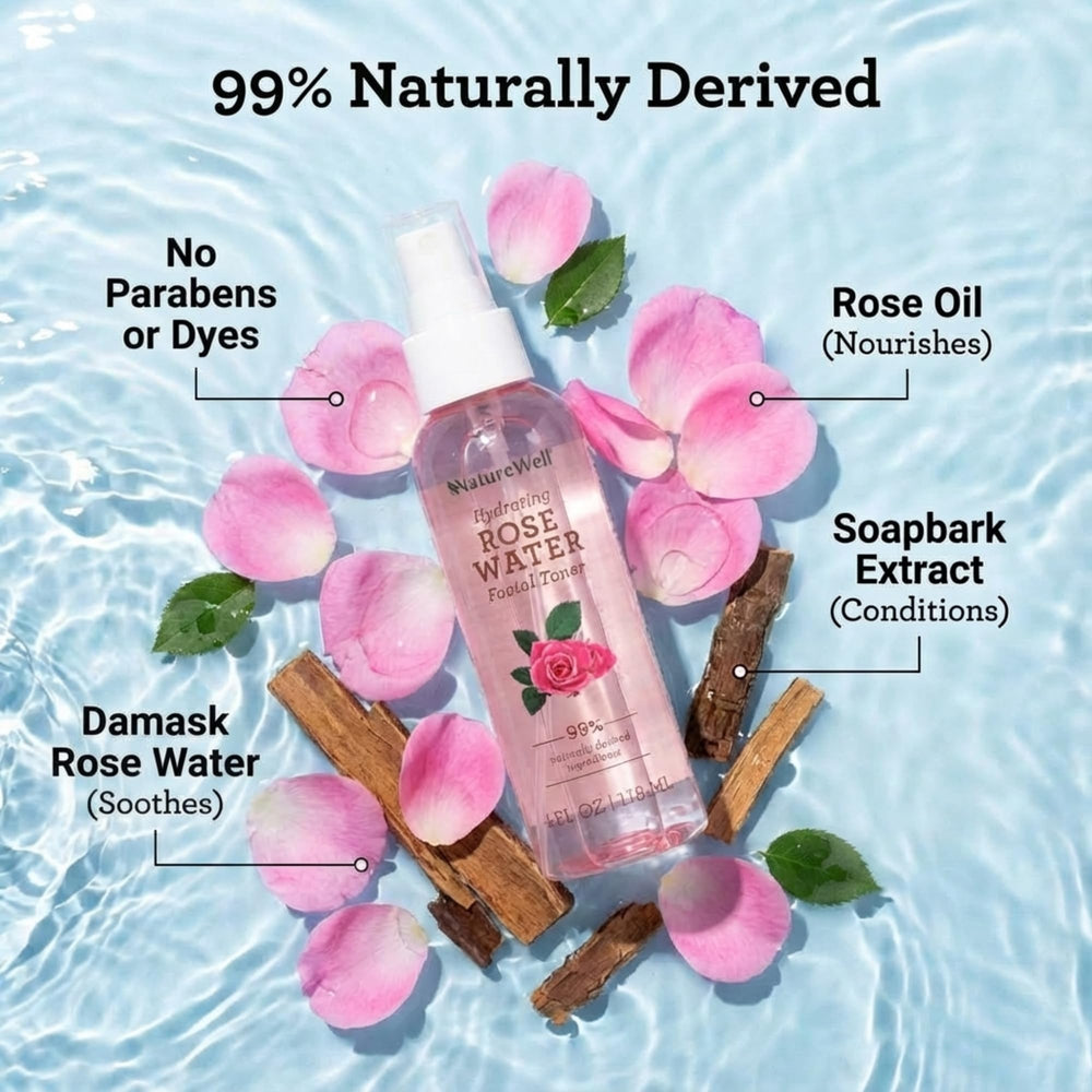 NATURE WELL droplet on skin texture illustrating lightweight hydration effect