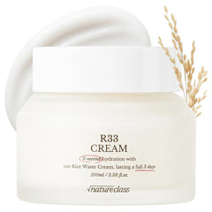 NATURECLASS front jar showing product and clean packaging benefits hydration