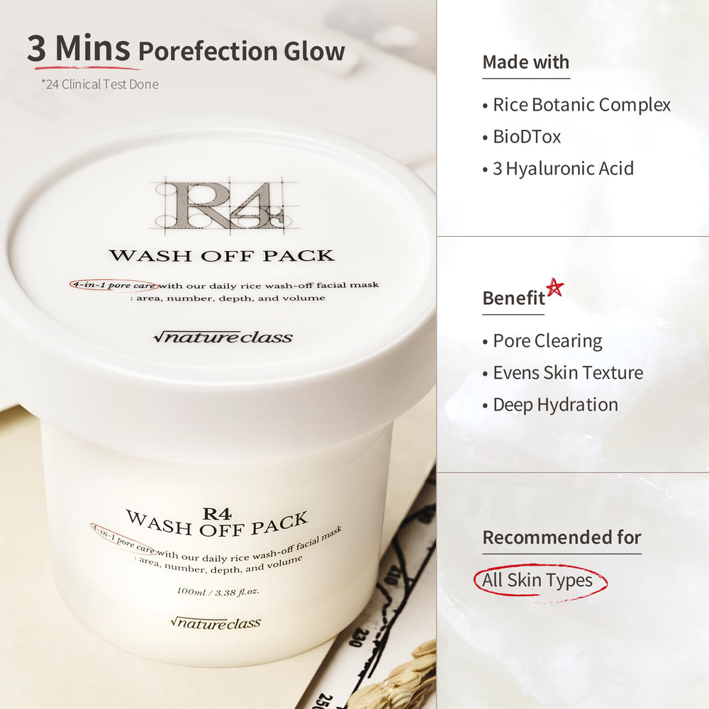 NATURECLASS creamy mask texture closeup demonstrating smooth, cushiony application