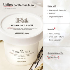 NATURECLASS creamy mask texture closeup demonstrating smooth, cushiony application