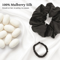 NatureKess large scrunchie detail on fabric and elastic, showing secure soft hold benefit