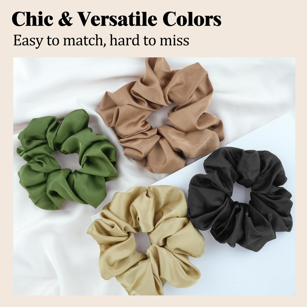 NatureKess scrunchie worn in a streetwear outfit showing stylish look and protective benefit