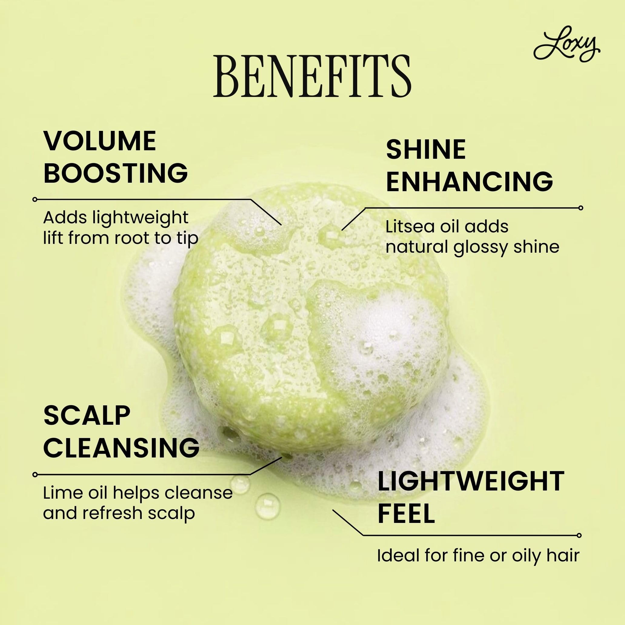 NATURÉL Loxy Boost lather in hand creating rich foam for easy application
