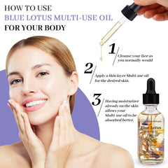 NP NATURES PHILOSOPHY applying oil to hair ends for added shine and frizz control