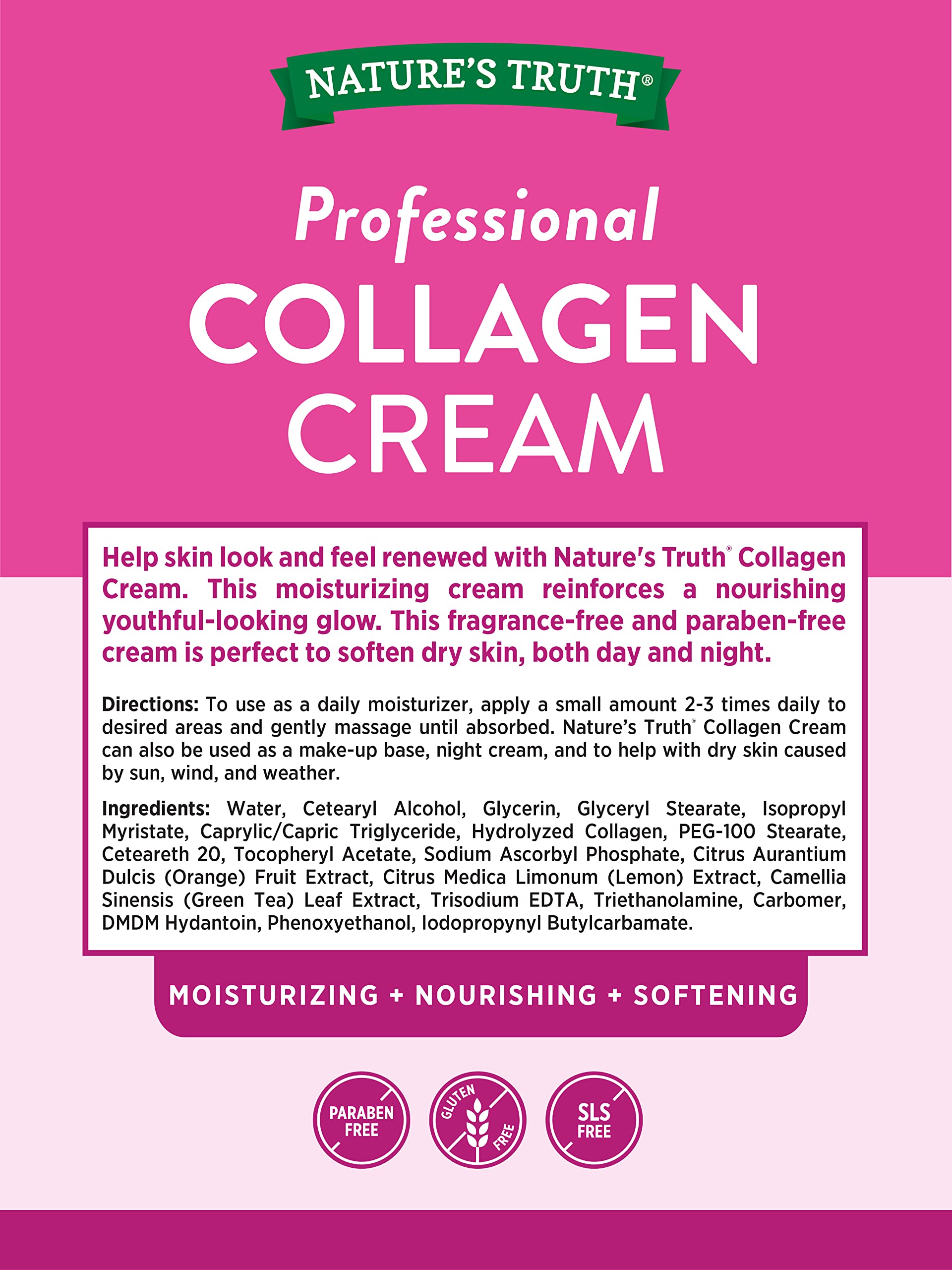 Nature's Truth creamy texture close-up highlighting rich hydration
