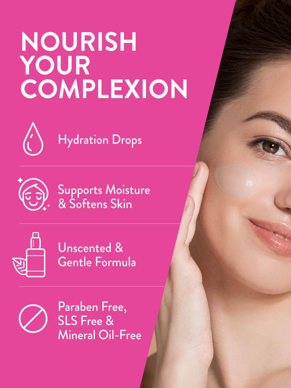 Nature's Truth serum texture close-up illustrating lightweight hydration