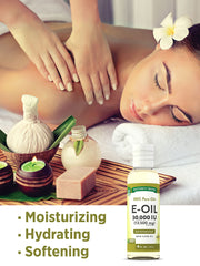 Nature's Truth oil texture on skin close-up showing smooth moisturizing finish