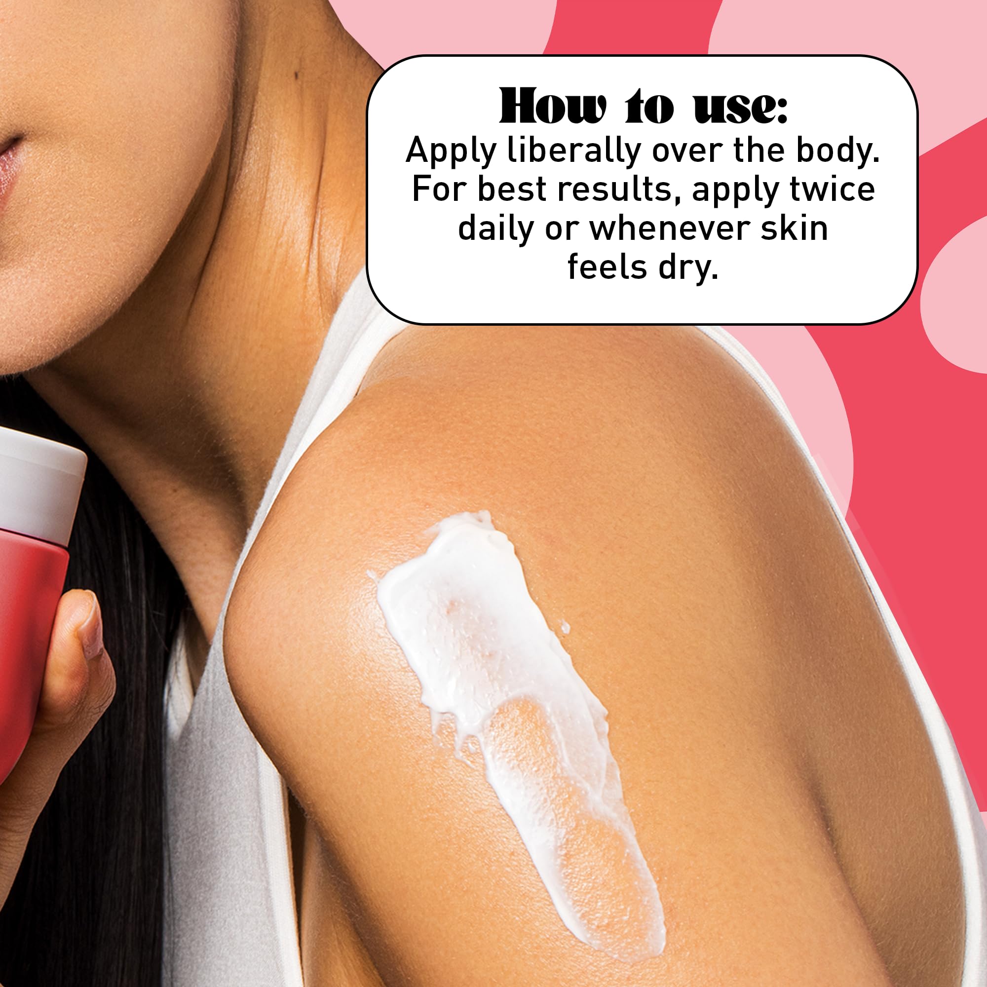 NATURE WELL being applied to forearm demonstrating smooth hydration benefit