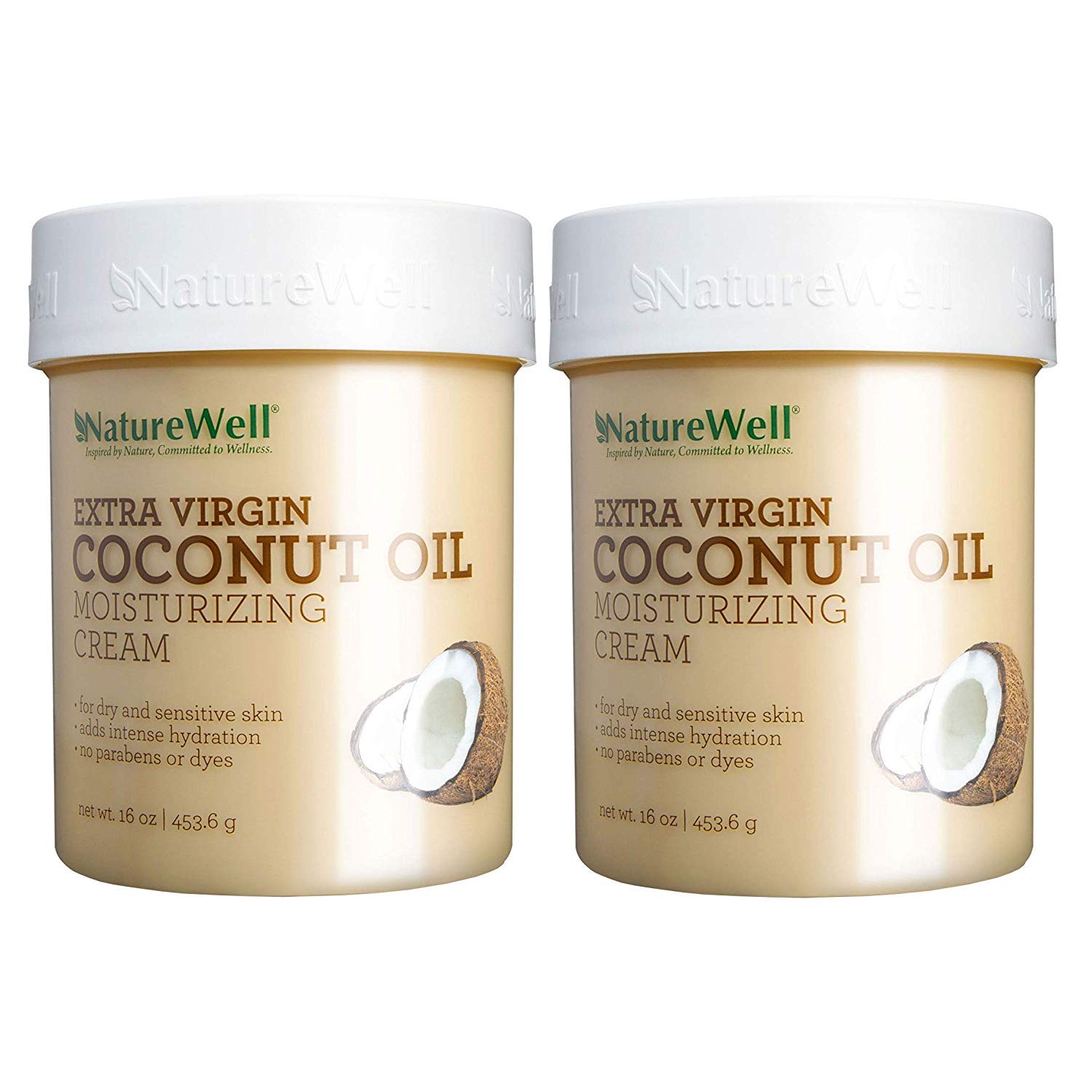 NatureWell jar front view showcasing moisturizing cream for softer radiant skin