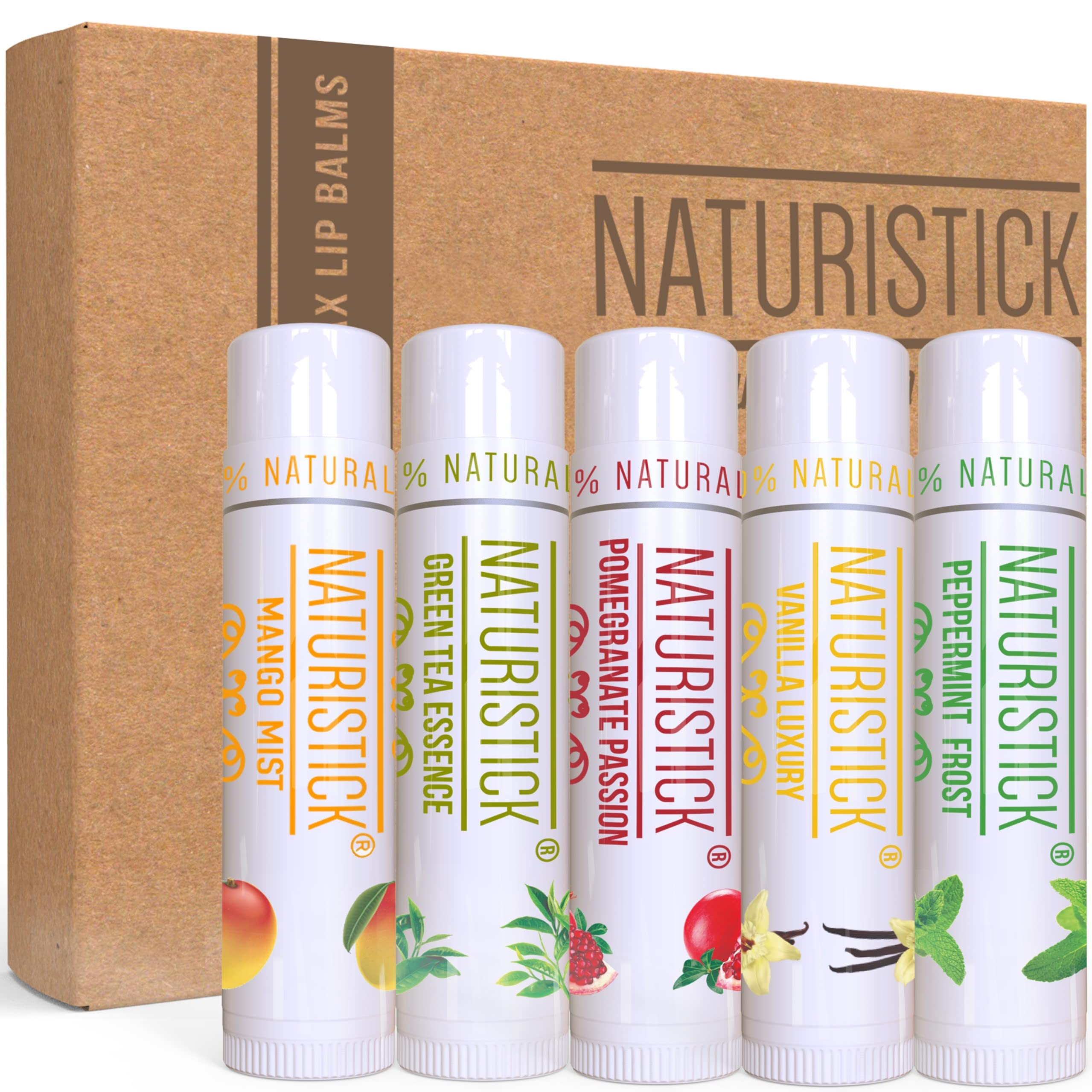 Naturistick lip balm in outdoor setting used by person showing protection and comfort
