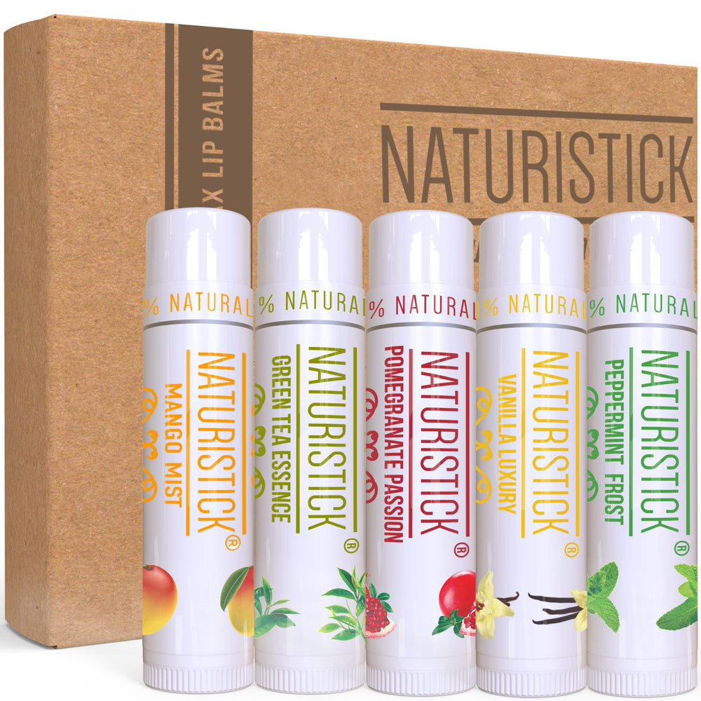 Naturistick lip balm in outdoor setting used by person showing protection and comfort