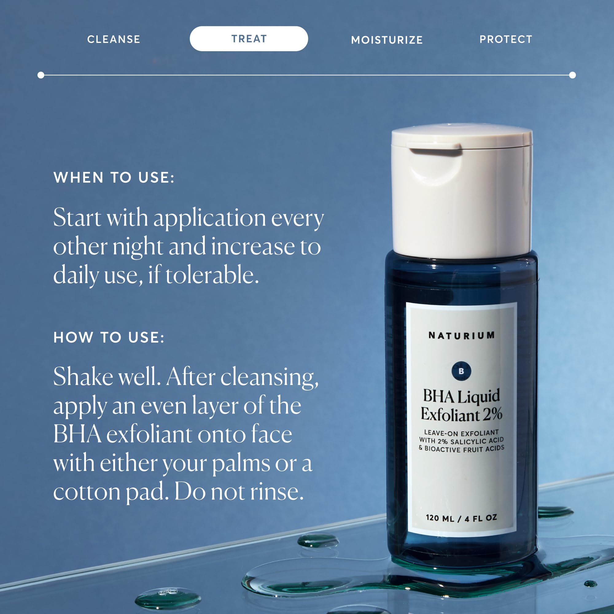 Naturium on bathroom shelf in routine scene suggesting everyday skincare integration