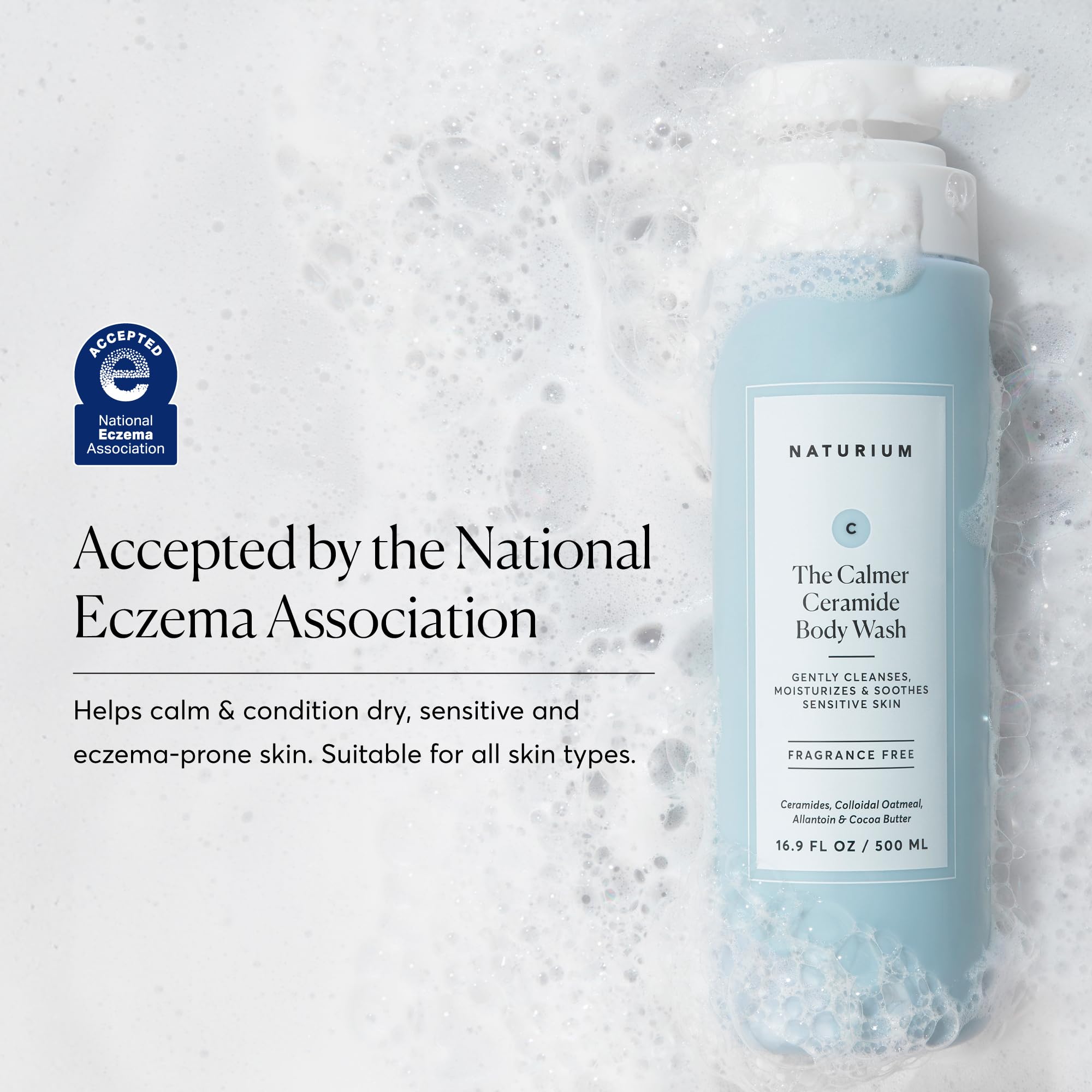 Naturium rich foam lather closeup illustrating gentle cleansing