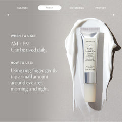 Naturium eye cream dispensing from tube illustrating controlled application benefit