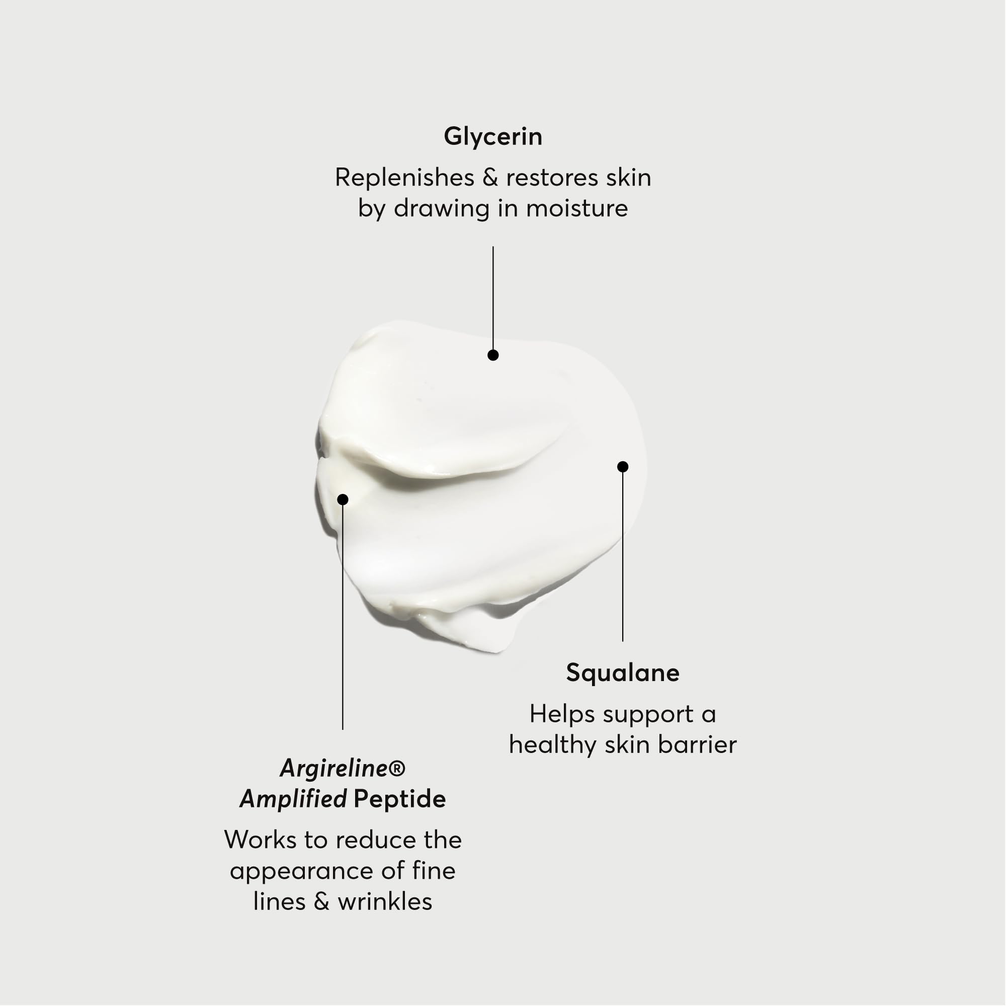 Naturium eye cream texture close-up demonstrating smooth hydrating finish