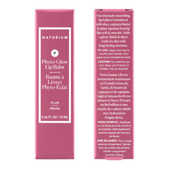 Naturium balm applied on lips demonstrating glossy finish and natural tint