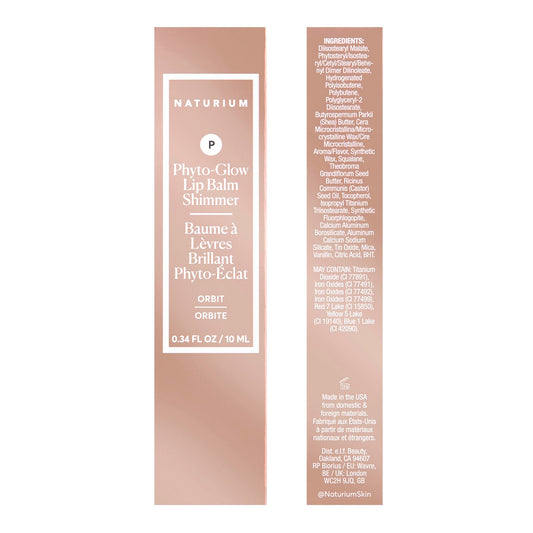 Naturium Phyto-Glow doe-foot applicator and swatch illustrating radiant hydration