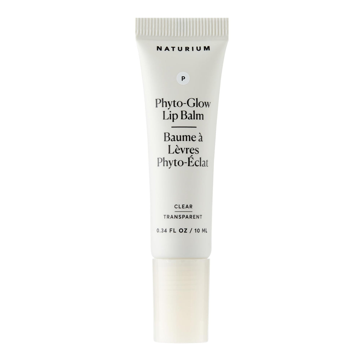Naturium Phyto-Glow front packaging showing clear balm and glossy finish benefit