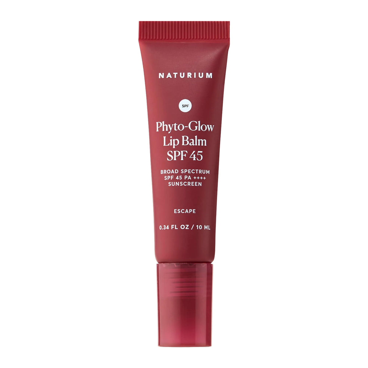 Naturium Phyto-Glow front tube showing label and compact travel size with SPF benefit
