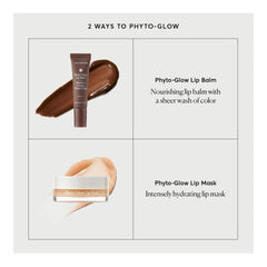 Naturium Phyto-Glow Lip Balm lifestyle scene of woman applying balm for quick hydration and color
