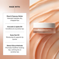 Size comparison showing Naturium 0.5 oz lip mask beside everyday items for portability and convenience