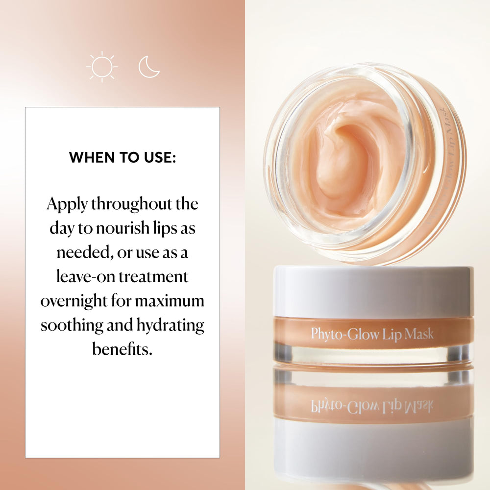 Overnight application on lips demonstrating Naturium Phyto-Glow mask restoring moisture while sleeping