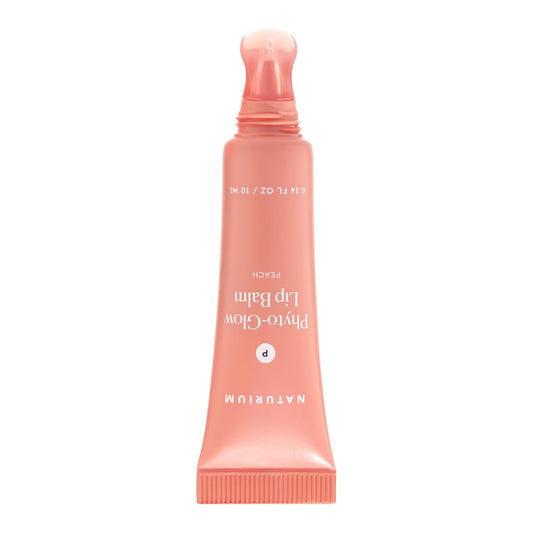 Naturium Phyto-Glow Lip Balm texture close-up showing creamy buttery finish for smooth lips