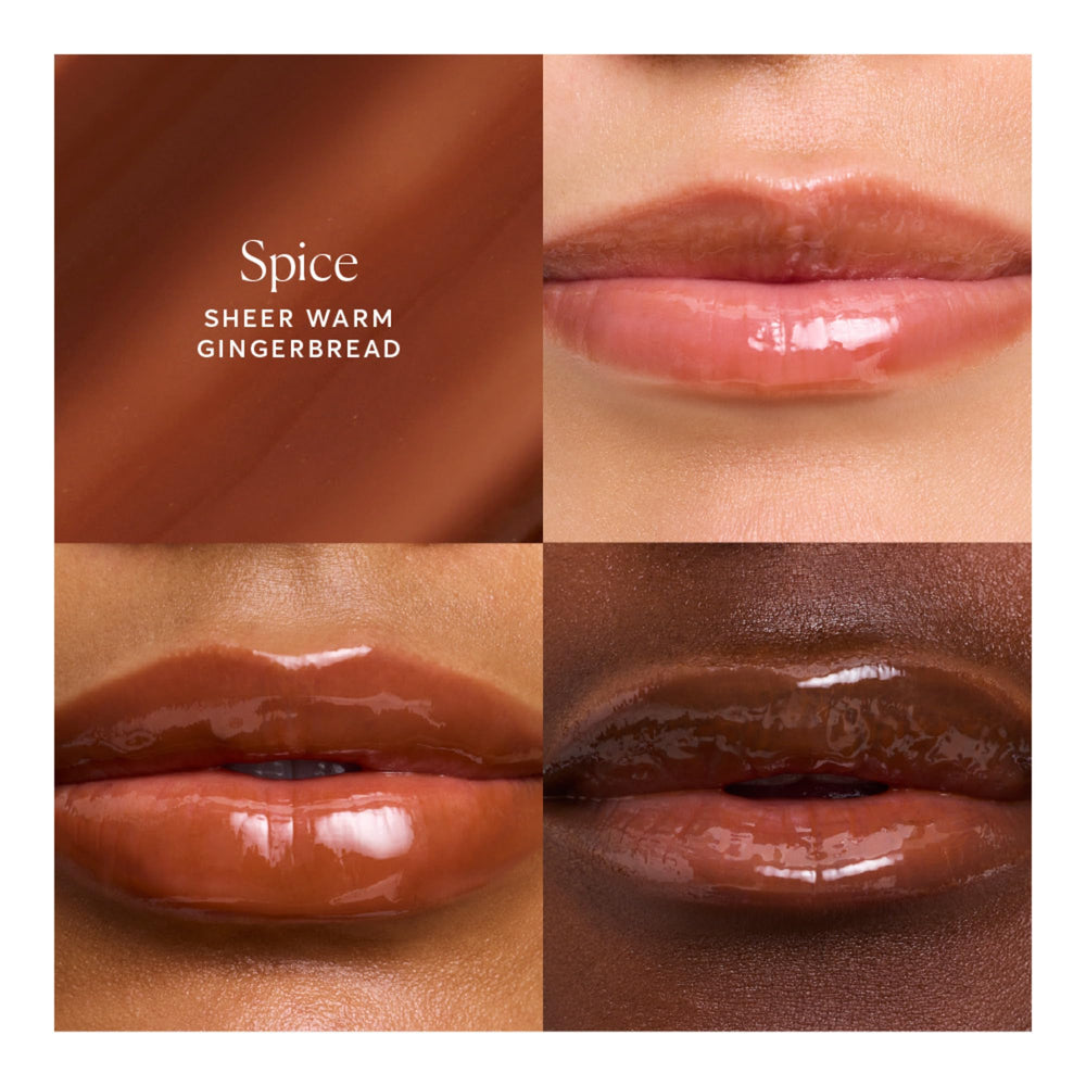 Naturium Phyto-Glow tint swatches on skin showing subtle Spice color