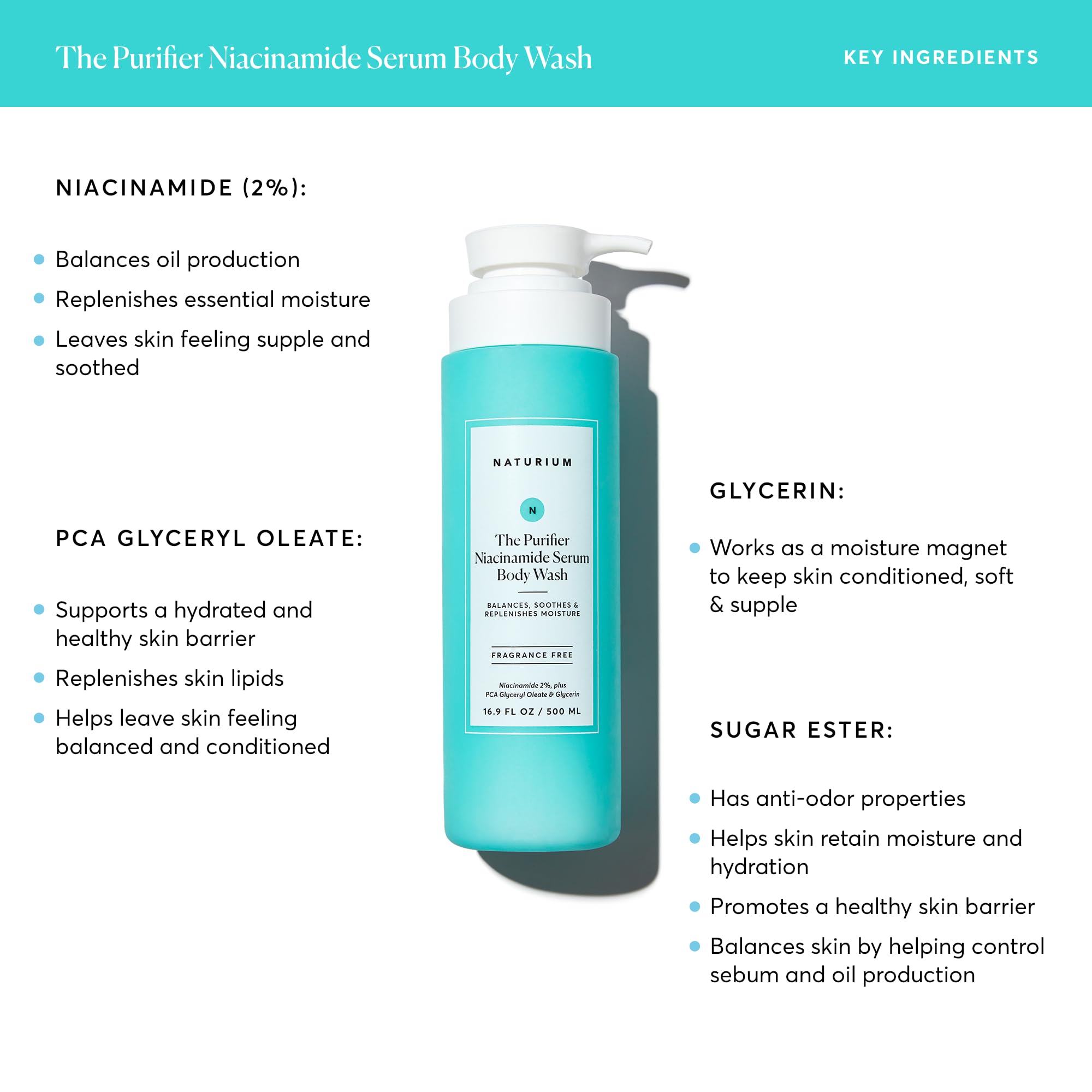 Naturium purifier gel texture on hand highlighting silky serum feel and hydrating benefits