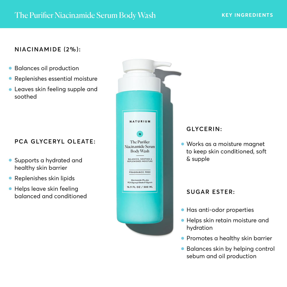 Naturium purifier gel texture on hand highlighting silky serum feel and hydrating benefits