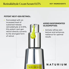 Naturium bottle beside ruler, conveys 1.7 oz size and travel scale