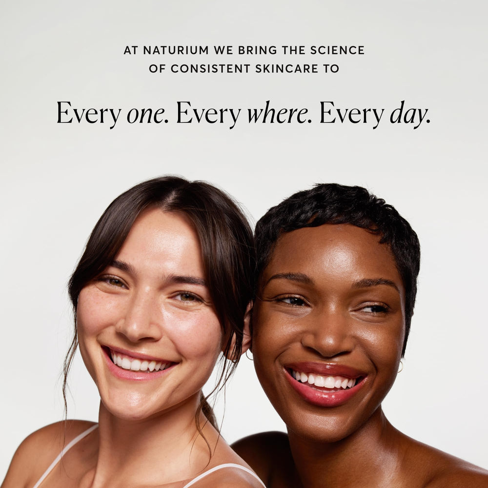 Naturium suds on arm in shower illustrating gentle cleansing action