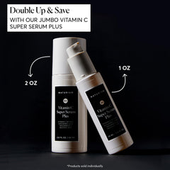 Naturium serum pump and cap close-up displaying product quality
