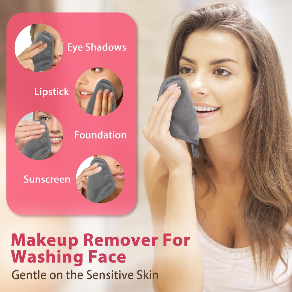 Natwag microfiber close-up showing dual-fiber texture for gentle deep cleansing benefit