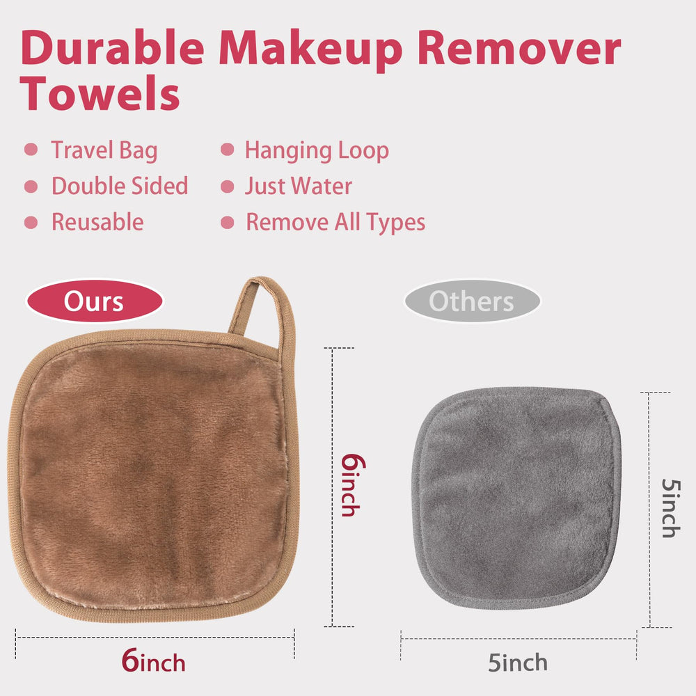 Natwag cloth wiping mascara to show gentle makeup removal