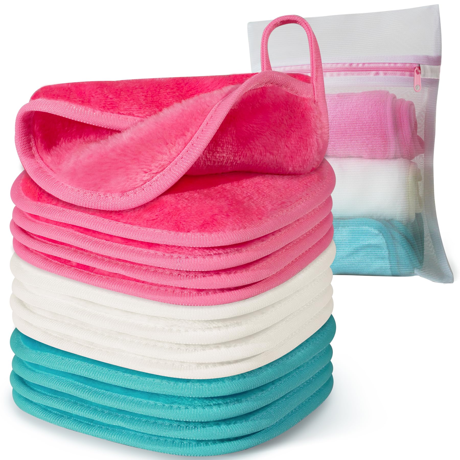 Natwag front view of stacked cloths showing compact packaging and colors