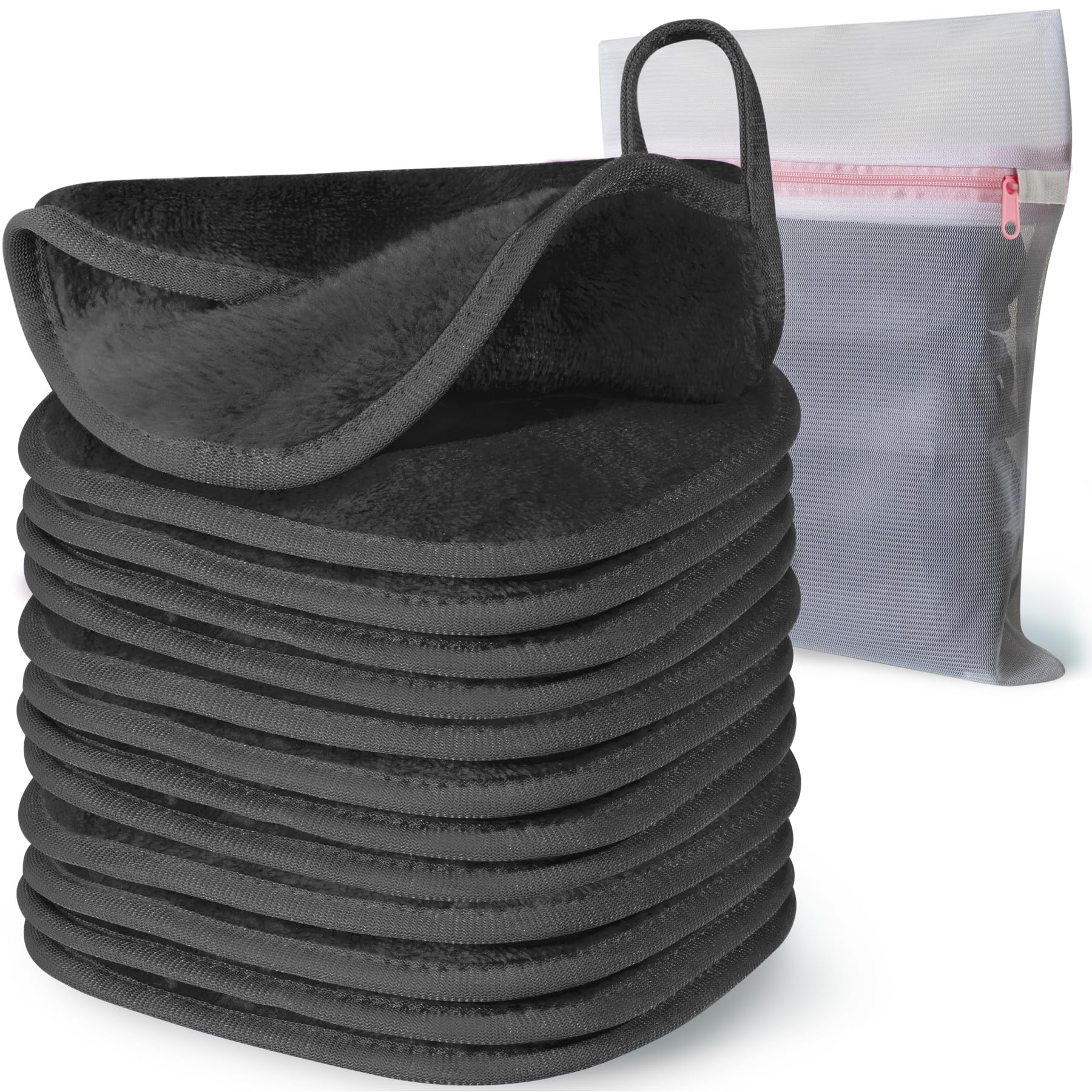 Natwag front packaging of 12-pack grey reusable cloths showing size and count benefit