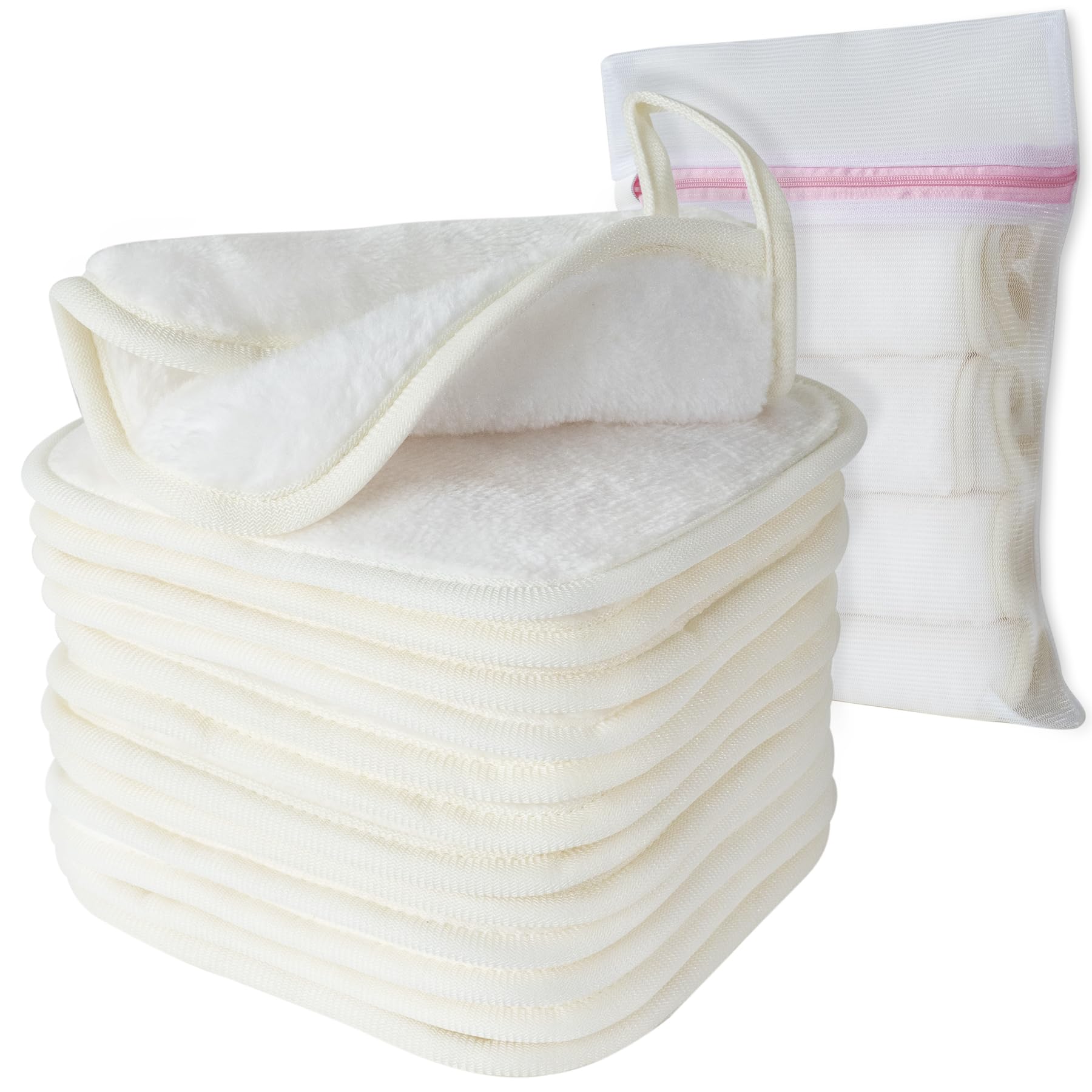 Natwag front packaging showing 12 reusable cloths and mesh bag benefit eco friendly