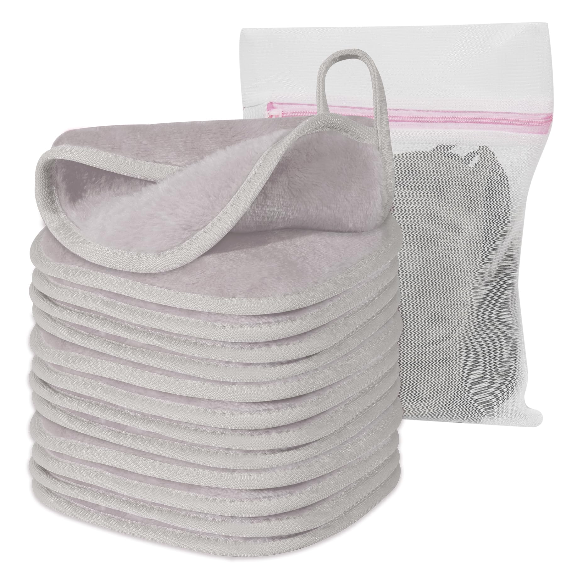 Natwag front packaging showing 12 reusable pads and mesh bag, eco benefit