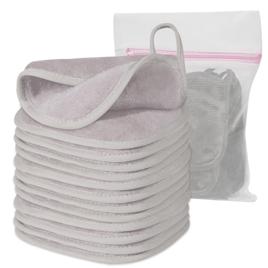Natwag front packaging showing 12 reusable pads and mesh bag, eco benefit