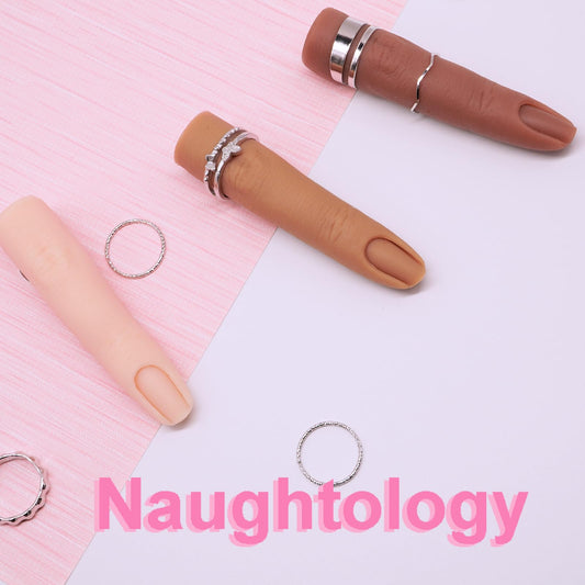 Naughtology three skin tones displayed to preview polish and tip color accuracy