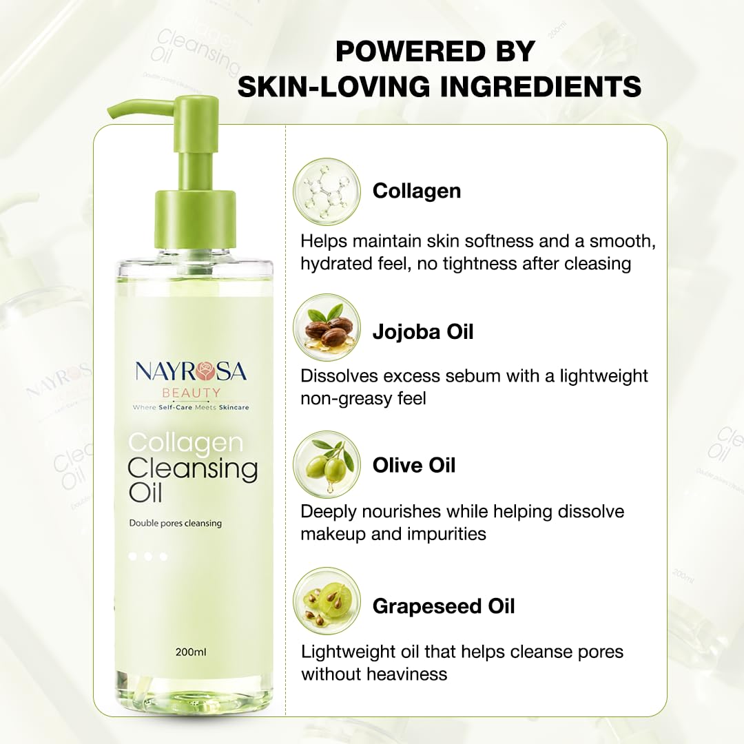 NAYROSA packaging and box flatlay showing brand presentation and contents