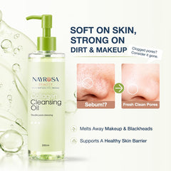 NAYROSA pump dispenser close-up for precise, mess-free application benefit