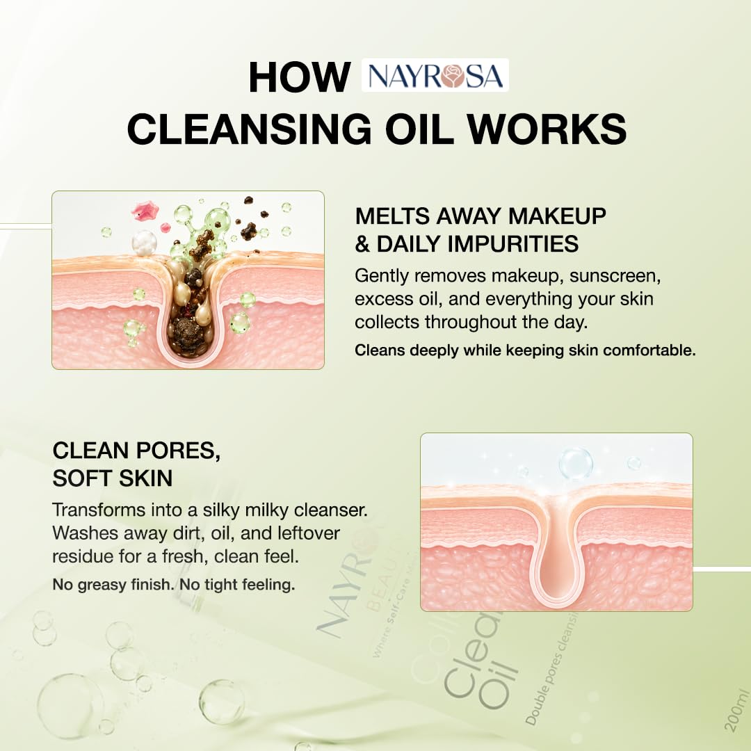 NAYROSA removing waterproof mascara to show effective makeup breakdown